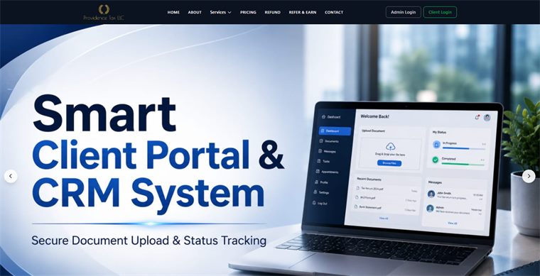 Providence Tax LLC — Smart Client Portal & CRM